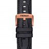Черный каучуковый ремешок Tissot T603044205 с кожаной накладкой, имитация крокодила, 22/22, розовая пряжка, для часов Tissot T-Race T115.427.37.051.01