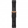 Черный каучуковый ремешок Tissot T603044205 с кожаной накладкой, имитация крокодила, 22/22, розовая пряжка, для часов Tissot T-Race T115.427.37.051.01