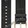 Черный каучуковый ремешок Tissot T603044205 с кожаной накладкой, имитация крокодила, 22/22, розовая пряжка, для часов Tissot T-Race T115.427.37.051.01