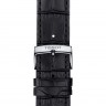 Черный кожаный ремешок Tissot T600041275, теленок, 21/20, стальная пряжка, для часов Tissot Every Time T109.407, T109407