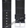 Черный кожаный ремешок Tissot T600041275, теленок, 21/20, стальная пряжка, для часов Tissot Every Time T109.407, T109407