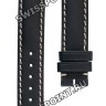 Черный кожаный ремешок Longines L682106060, теленок, 14/14, без замка, для часов Longines Evidenza L2.155.0, L2.155.4