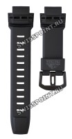 Черный полимерный ремешок Casio 10395411, черная пряжка, для часов Casio Pro Trek PRG-250, PRW-2500