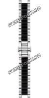 Стальной браслет Tissot T605030912 c черными керамическими вставками, без конечных звеньев, для часов Tissot Ceramic T064.210