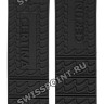 Черный каучуковый ремешок Certina C610013654, без замка, для часов Certina Ds Blue Ribbon C007.410, C007.417