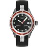 Черный каучуковый ремешок Certina C610013654, без замка, для часов Certina Ds Blue Ribbon C007.410, C007.417