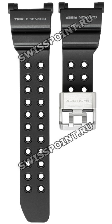 Черный полимерный ремешок Casio 10526210 для часов Casio GWF-D1000-1