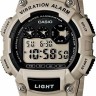 Серый полимерный ремешок Casio 10452133 для часов Casio W-735H-8A2