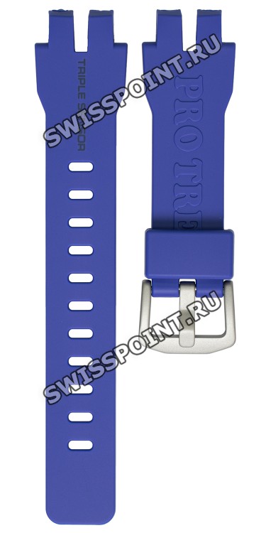 Синий полимерный ремешок Casio 10470456 для часов Casio PRW-3000-2B