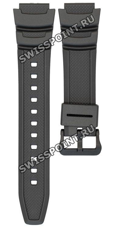 Серый полимерный ремешок Casio 10617793 для часов Casio W-218H-8A, W-219H-8B