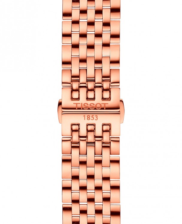 Браслет Tissot T605040883, розовый, стальной, для часов Tissot Tradition T063.610