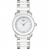 Стальной браслет Tissot T605030913 c белыми керамическими вставками без конечных звеньев для часов Tissot Ceramic T064.210