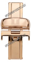 Розовый стальной раскладной замок Tissot T640025864, 18 мм, для кожаного ремешка часов Tissot