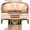 Розовый стальной раскладной замок Tissot T640025864, 18 мм, для кожаного ремешка часов Tissot