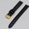 Ремешок TISSOT T600013064 черный, имитация крокодила, 12/10, желтая пряжка, OLD DESIRE для часов TISSOT