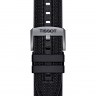 Черный каучуковый ремешок Tissot T603044208 с черной синтетической накладкой, 22/22, стальная пряжка, для часов Tissot T-Race T115.427.27.031.00