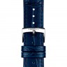 Синий кожаный ремешок Tissot T600041534 / T610042823, теленок, 20/18, стальная пряжка, для часов Tissot Carson T122.407.16.043.00, T122.410.16.043.00, T122.423.16.043.00