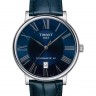 Синий кожаный ремешок Tissot T600041534 / T610042823, теленок, 20/18, стальная пряжка, для часов Tissot Carson T122.407.16.043.00, T122.410.16.043.00, T122.423.16.043.00