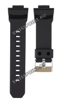 Черный полимерный ремешок Casio 10410441, матовый, стальная пряжка, для часов Casio G-Shock GA-150-1A, GA-150MF-1A, GAS-100-1A, GAS-100B-1A, GAW-100-1A, GAW-100B-1A, GAW-100B-1A2, GAW-100G-1A