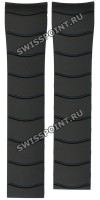 Черный каучуковый ремешок Certina C610021070, без замка, для часов Certina Ds Action C032.251.17.051.00