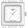 Стальной браслет Tissot T605031296 c белыми керамическими вставками для часов Tissot Ceramic T064.310