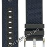 Черный каучуковый ремешок Tissot T603044210 с синей синтетической накладкой, 22/22 мм, стальная пряжка, для часов Tissot T-Race T115.427.27.041.00