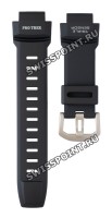 Черный полимерный ремешок Casio 10412702, стальная пряжка, для часов Casio Pro Trek PRG-260, PRG-550, PRW-3500