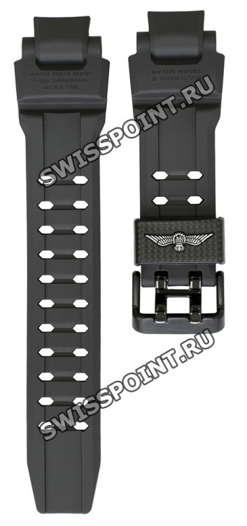 Черный полимерный ремешок Casio 10415097 для часов Casio GW-A1000RAF-1A