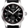 Черный кожаный ремешок Tissot T610025414, 19/18, без замка, для часов Tissot PRC 200 T014.410, T014.421