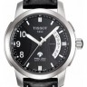 Черный кожаный ремешок Tissot T610025414, 19/18, без замка, для часов Tissot PRC 200 T014.410, T014.421