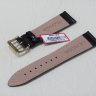 Коричневый кожаный ремешок из кожи теленка STAILER ORIGINAL 2862B-2212 размер (22/20 мм), длина L (120 / 80 мм) с тиснением под кожу крокодила