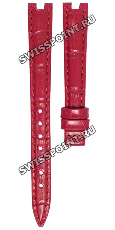 Розовый кожаный ремешок Tissot T610048447, 12/10, без замка, для часов Tissot T-Lady T126.010.66.113.00 Bellissima