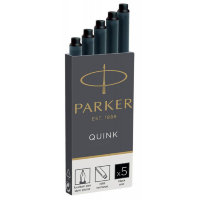 Черные картриджи Parker 1950382 с чернилами для перьевой ручки Parker Black (№ 472)