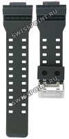 Черный полимерный ремешок Casio 10532291 для часов Casio GA-110HR-1A, GA-400HR-1A, GA-700SE-1A4