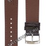 Коричневый кожаный ремешок Tissot T600043013 / T610043025, теленок, 20/18, стальная пряжка, для часов Tissot Carson T122.417, T122417