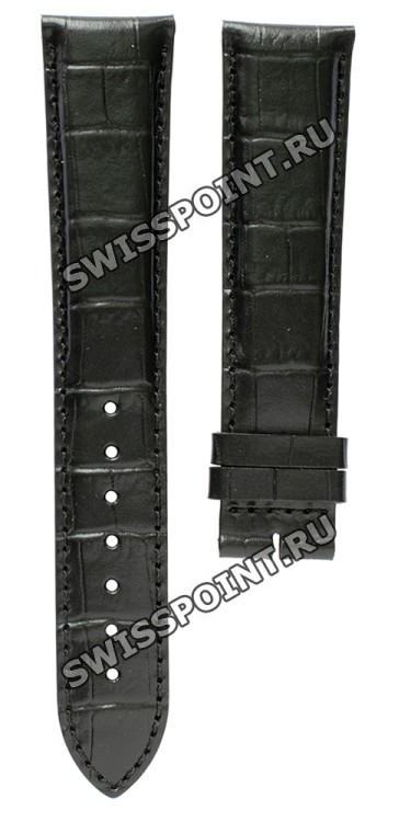 Черный кожаный ремешок Longines L682108859, теленок, 21/18 XL, без замка, для часов Longines DolceVita Classic L5.656.0, L5.656.4, L5.656.6