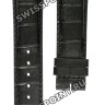 Черный кожаный ремешок Longines L682108859, теленок, 21/18 XL, без замка, для часов Longines DolceVita Classic L5.656.0, L5.656.4, L5.656.6