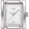 Белый перламутровый кожаный ремешок Tissot T610031275, теленок, имитация крокодила, с вырезом, 20/18, без замка, для часов Tissot TXL T061.310