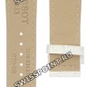 Белый перламутровый кожаный ремешок Tissot T610031275, теленок, имитация крокодила, с вырезом, 20/18, без замка, для часов Tissot TXL T061.310