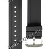 Черный каучуковый ремешок Casio 10239913 для часов Casio AMW-702-7A, AMW-703