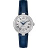 Синий кожаный ремешок Tissot T610047889, 12/10, без замка, для часов Tissot T-Lady T126.207.16.013.00 Bellissima