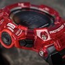 Красная боковая накладка на кнопку (9H) ранта корпуса часов Casio 10621094 для часов Casio GBD-100SM-4A1