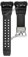 Черный полимерный ремешок Casio 10535018 для часов Casio GWN-Q1000-1A, GWN-Q1000MB-1A