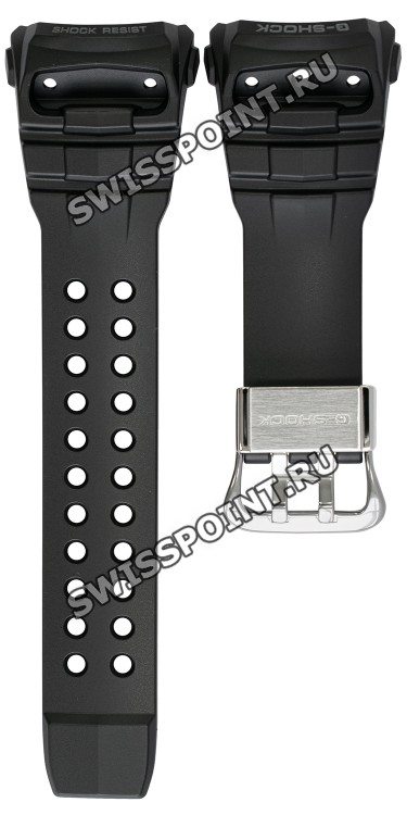 Черный полимерный ремешок Casio 10535018 для часов Casio GWN-Q1000-1A, GWN-Q1000MB-1A