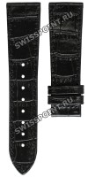 Черный кожаный ремешок Balmain B1731995, 21/18, без замка, для часов Balmain Velvet 5491, 5495