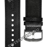 Черный кожаный ремешок Casio 10473324, 24/22, стальная пряжка, для часов Casio EFR-539L-1A
