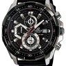 Черный кожаный ремешок Casio 10473324, 24/22, стальная пряжка, для часов Casio EFR-539L-1A