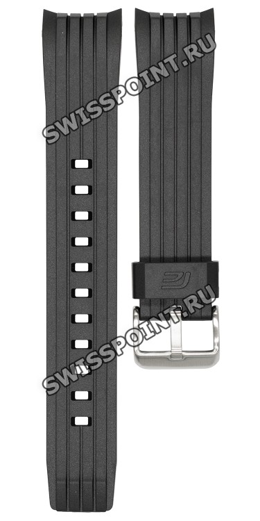 Черный полимерный ремешок Casio 10640266 для часов Casio ECB-30P-1A, ECB-30YP-1A
