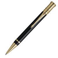 Ручка PARKER S0690500 Duofold - Black GT, шариковая ручка, M, BL (№ 43)