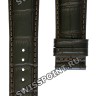 Коричневый кожаный ремешок Tissot T610037530, теленок, имитация крокодила, 21/18, без замка, для часов Tissot Bridgeport T097.427